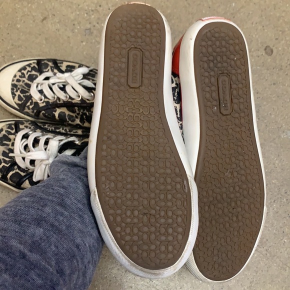 Coach animal prints lace-up sneakers size 6.5 (runs little bigger like EUR 37) - Picture 4 of 7